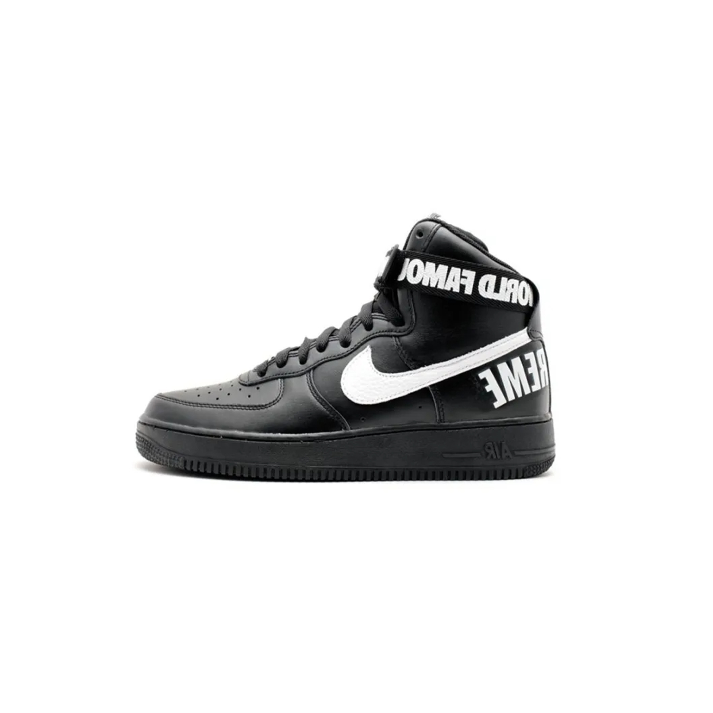 NIKE AIR FORCE 1 HIGH SUPREME WORLD FAMOUS BLACK 698696-010